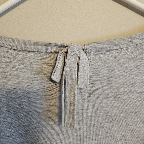 Talbots Gray Lightweight Knit Sweater Flamingo Large - Picture 9 of 9